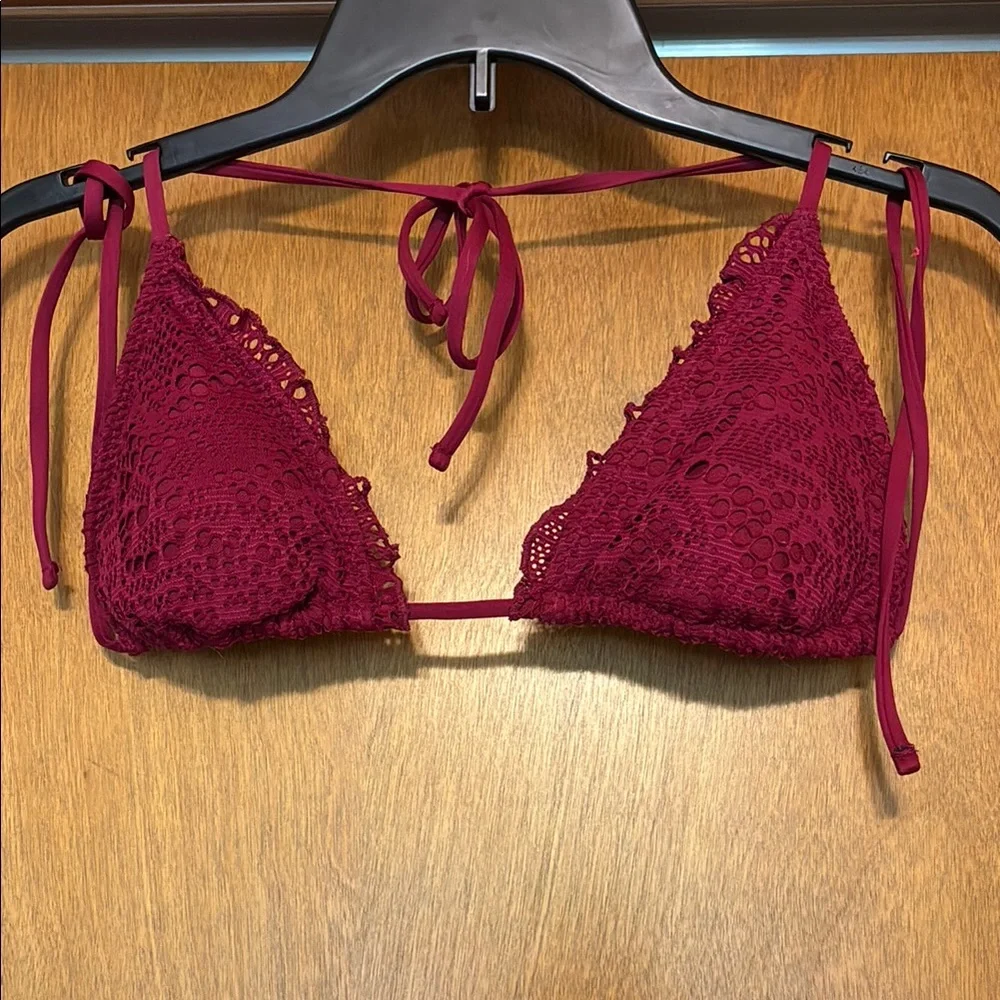 Mossimo Supply Co. Burgundy Bikini Set - Picture 5 of 7